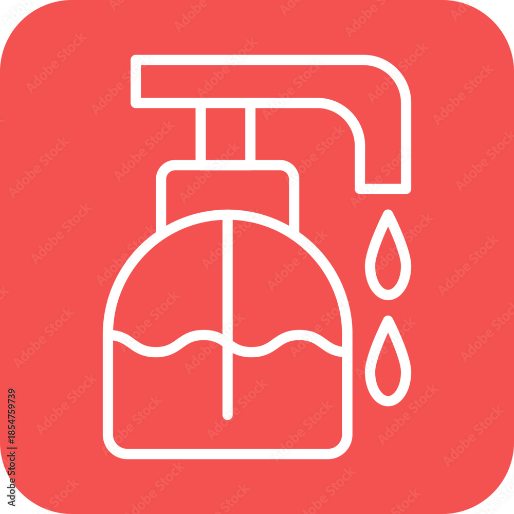 Fototapeta premium Liquid Soap icon style