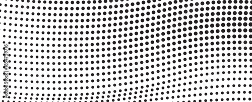 Black-white gradient halftone dots background. Pop art in vector illustration for your creative design. modern