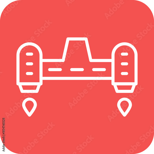 Hoverboard icon style