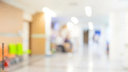 Blurred patient waiting for see doctor,abstract background