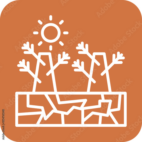Drought icon style