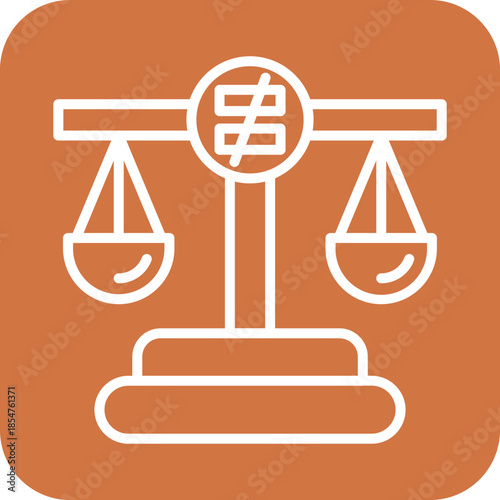 Inequality icon style