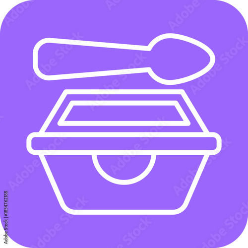 Food Container icon style