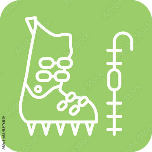 Ice Climbing icon style