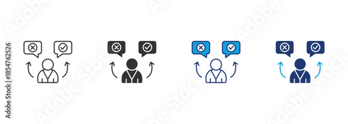 Accountability Icon Set Multiple Style Collection