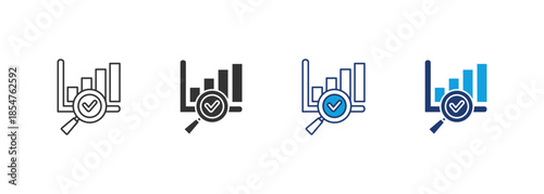 Benchmark Icon Set Multiple Style Collection