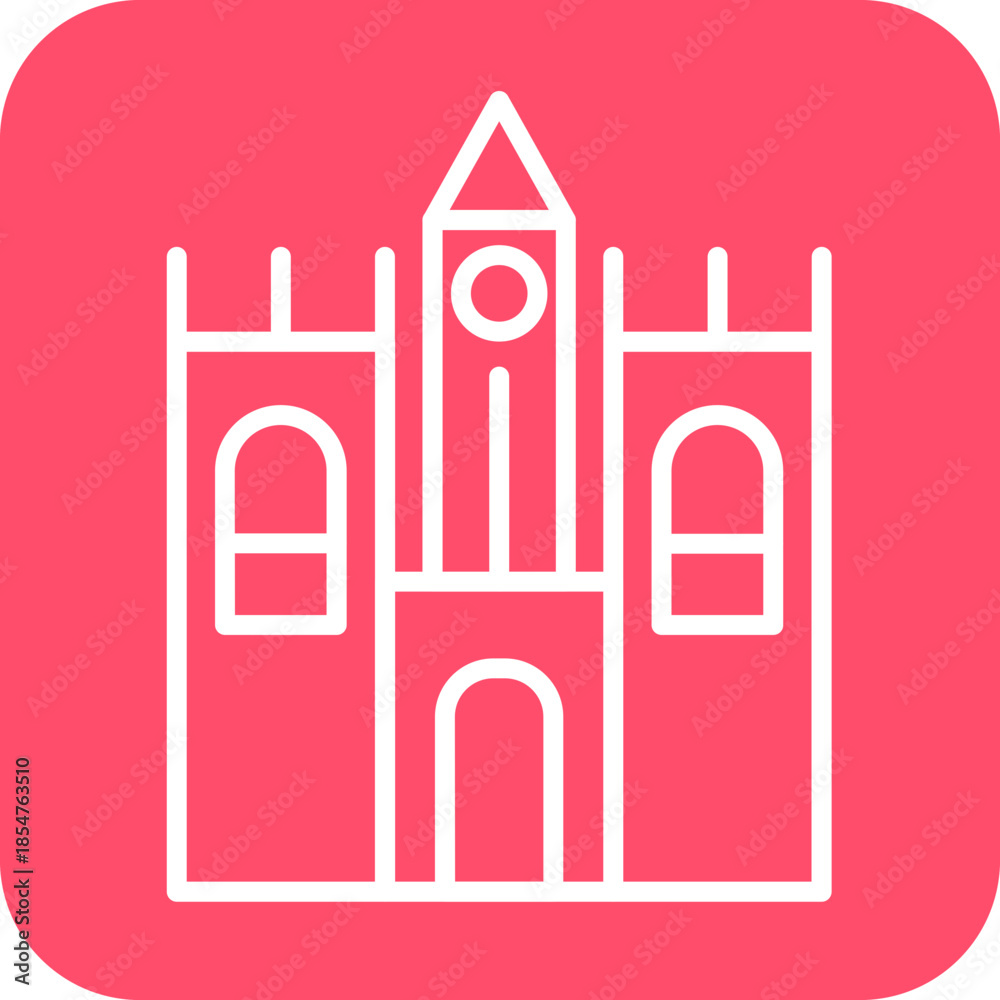 Fototapeta premium Castle icon style
