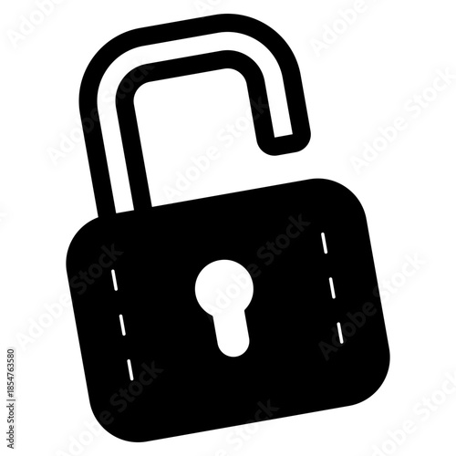 unlock secure padlock icon