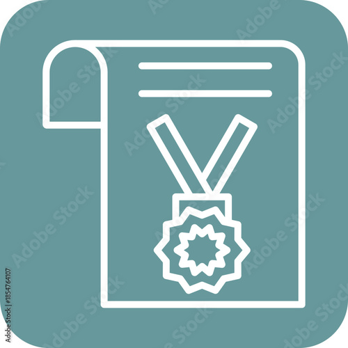 Diploma icon style