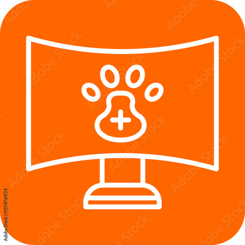 Online Vet icon style