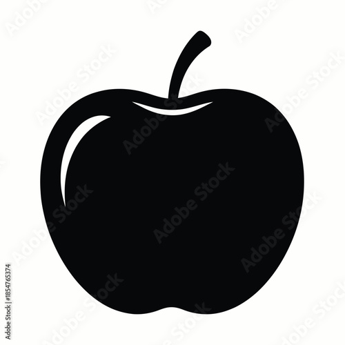Single apple illustration