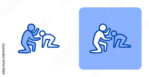 Drive Line Color , Two-tone color and contrasting background icon illustration