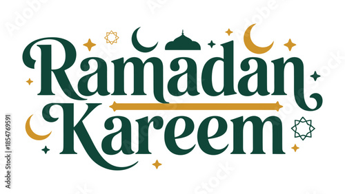 Ramadan Kareem: A symbolic and decorative emblem embodying the spirit of Ramadan, presented with elegance.