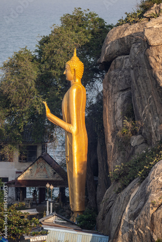 Fragments of Buddhist temples and statues in the Hua Hin area of ​​Thailand.