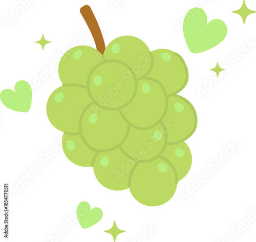 Cute Green Grape
