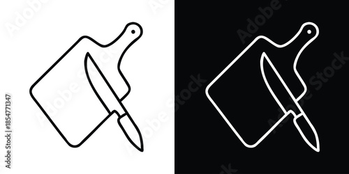 Kitchen Chopping Board Outline