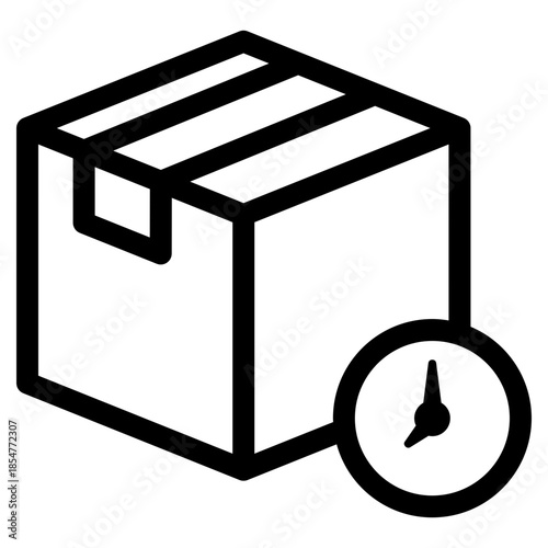 delivery package time icon