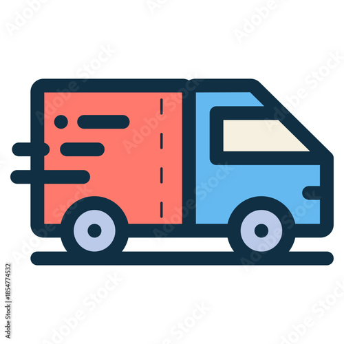 fast delivery service truck icon