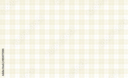 Beige white small-check gingham pattern vector background