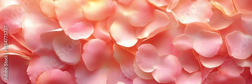 Soft Pink Petals Overflowing Beautifully, Delicately Arranged for Romantic Backgrounds and Designs