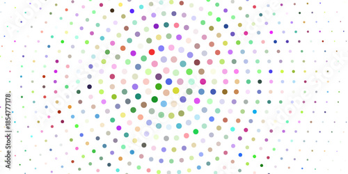 Light BLUE vector layout with circle shapes. Blurred decorative design in abstract style with bubbles. Template for your brand book.