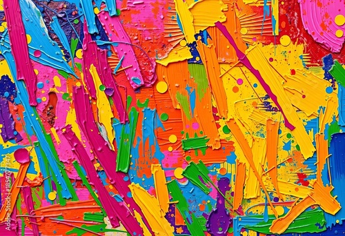 Vibrant impasto oil paint texture, thick brushstrokes, colorful abstract art,  design,  visual art