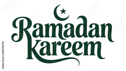Ramadan Kareem greeting: The image embodies the spirit of Ramadan Kareem with its elegant lettering. This image encapsulates the essence of the holy month.