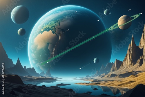 Alien Planet With Energy Beam 041125