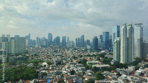 Jakarta, Indonesia – December 22, 2025: A cityscape view of Indonesia capital city Jakarta