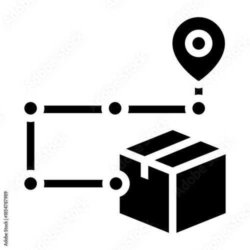 package tracking glyph icon