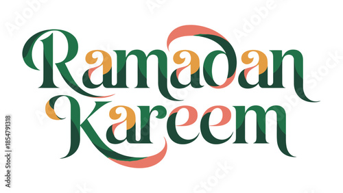 Ramadan Kareem: A festive and stylized text design proclaims Ramadan Kareem, evoking the spirit of Ramadan with graceful typography and colors.