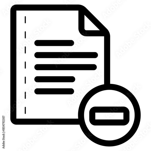 delete document icon