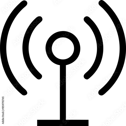 Wi-Fi And Wireless Icons white background