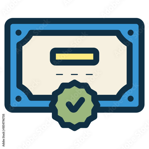 official contract license icon