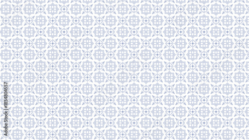 Seamless Islamic Geometric Pattern Background – Blue Ornamental Vector Design