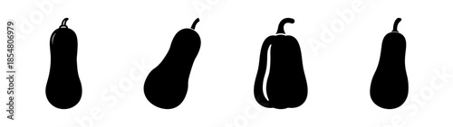 Four pears in different orientations