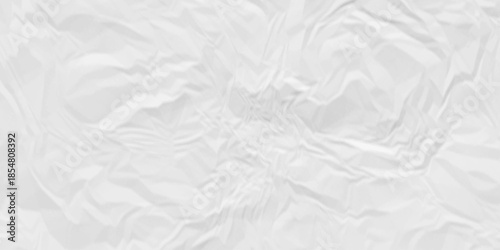 Paper texture background, Old paper background ripple soft white pattern wave crumple. Crushed and creased soft paper. Abstract wrinkle effect grunge and rough backdrop vintage page.