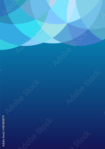 abstract blue background with a mosaic ad decoration