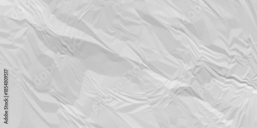 Paper texture background, Old paper background ripple soft white pattern wave crumple. Crushed and creased soft paper. Abstract wrinkle effect grunge and rough backdrop vintage page.