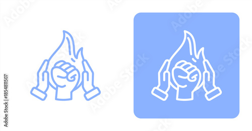 Training Glyph , Two-tone color and contrasting background icon illustration