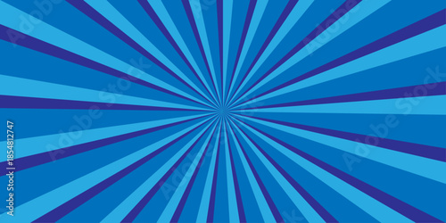 Sunburst background illustration pattern beam rays. Spiral radial striped backdrop design. Vector sunray stripe background. Light sunburst glowing background. Sunburst pattern summer social banner.