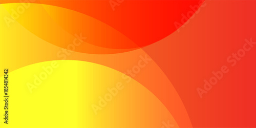Minimal geometric background. Orange elements with fluid gradient. Dynamic shapes composition. Eps10 vector