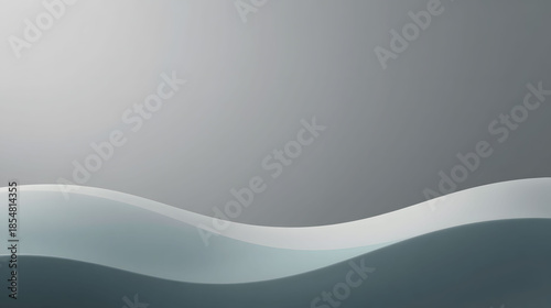 Modern abstract background with a smooth wavy footer design.