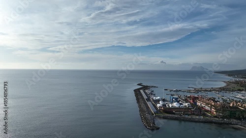 vistas del puerto de Sotogrande en el término municipal de San Roque, España