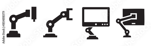 Robotic arms and monitor stands are essential components for modern automation, industrial processes, and ergonomic workspace setups in various technological environments.
