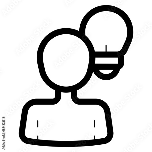 creative critical thinking icon