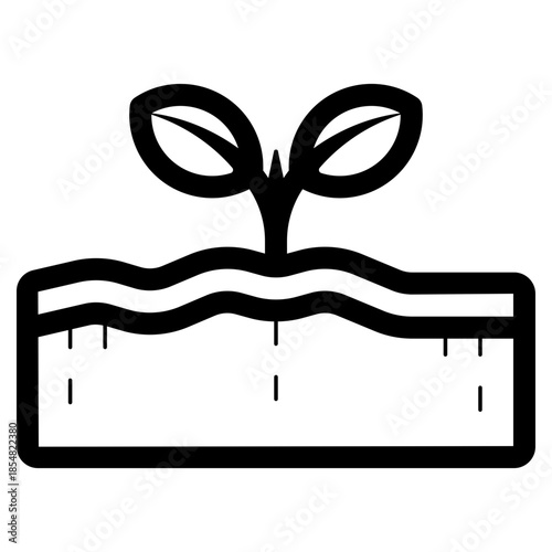 growth sprout plant icon