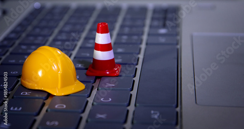 warning under construction , website under maintenance , troubleshooting and fixing
