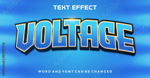 Voltage editable text effect