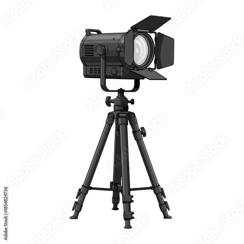 Vector of Follow Spot Stage Light